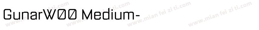 GunarW00 Medium字体转换